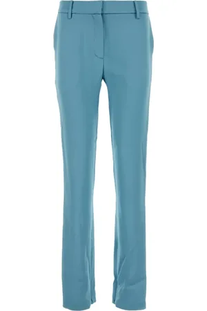 MAGDA BUTRYM Broeken, Dames, Blauw, S, Katoen, Pantalone Broeken