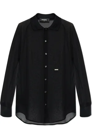 Dsquared2 Blouses & Shirts, Dames, Zwart, S, Zijden Blouse