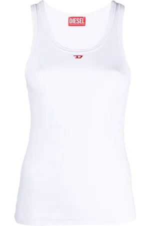 Diesel Tops, Dames, Wit, S, Sleeveless Top