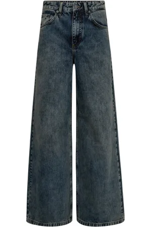 Co`Couture Jeans, Dames, Blauw, S, Denim, Wide Leg Denim Jeans