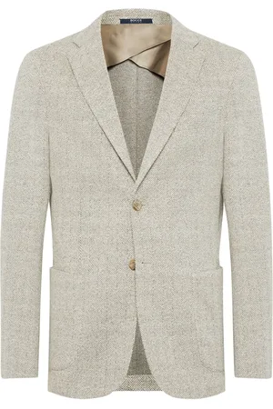 Boggi Milano Jassen, Heren, Grijs, 3Xl, Jersey Cotton Blend Jacket