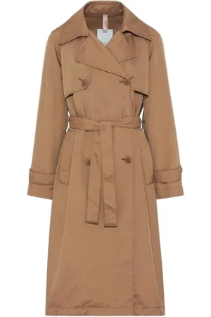Duno Mantels, Dames, Bruin, S, Nylon, 3-in-1 Trenchcoat