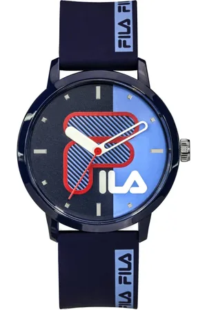 Fila Accessoires, unisex, Blauw, ONE Size, Unisex Volwassen Horloge style 42 mm Band Siliconen 38-326