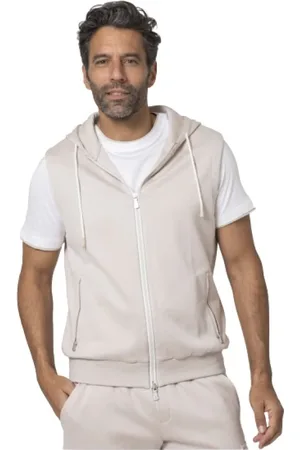 ELEVENTY Sweatshirts & Hoodies, Heren, , M, Katoen, Mouwloze Hoodie