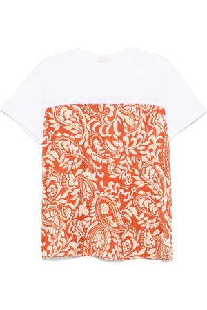 Liu Jo Tops, Dames, Veelkleurig, M, Katoen, T-shirt met ronde hals en korte mouwen