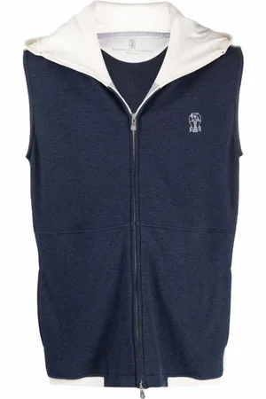 Brunello Cucinelli Jassen, Heren, Blauw, M, Jas - Stijlvol en Trendy