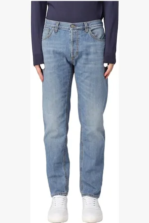 Dondup Jeans, Heren, Blauw, W32, Denim, Wortel Fit Denim Jeans