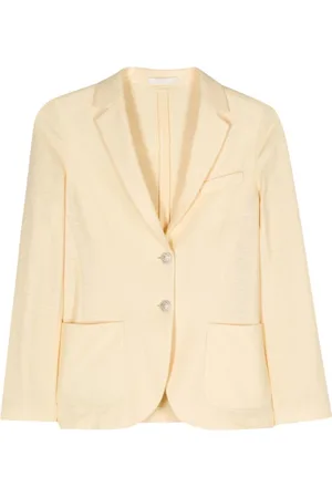 Circolo Jassen, Dames, Geel, S, Katoen, Single-breasted Blazer