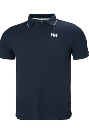 Helly Hansen Tops, Heren, Blauw, S, Klieke zeemansstijl sneldrogende Tactel® polo voor heren