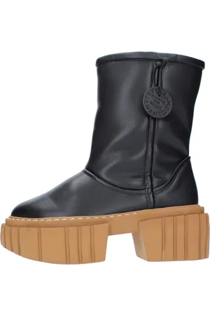 Stella McCartney Schoenen, Dames, Zwart, 39 EU, Leer, Emilie Platform Boots