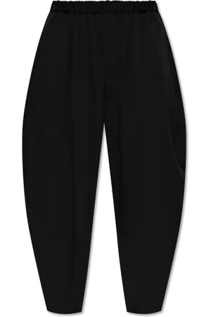 Comme des Garçons Broeken, Heren, Zwart, S, Wol, Wollen Loose-fit Broek
