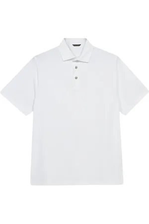 Brooks Brothers Tops, Heren, Wit, L, Katoen, Wit Katoenen Poloshirt