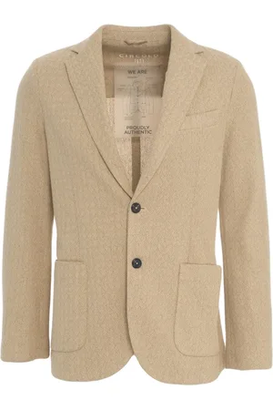 Circolo Jassen, Heren, , L, Katoen, Klassieke blazer met pied-de-poulepatroon