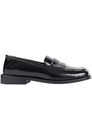 The Attico Schoenen, Dames, Zwart, 37 1/2 EU, Leer, Amanda Loafers
