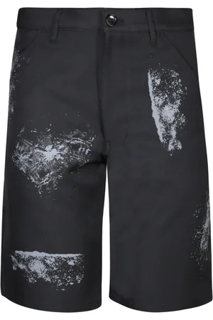 Comme des Garçons Korte broeken, Heren, Zwart, M, Polyester, Zwarte Bermuda Shorts
