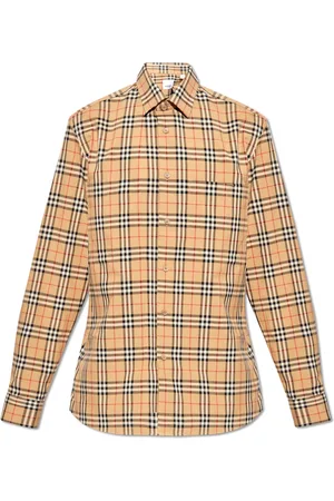 Burberry Overhemden, Heren, , M, Katoen, Simson Geruit Overhemd