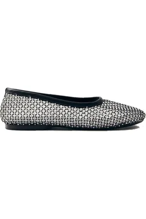 ALOHAS Schoenen, Dames, Zwart, 37 EU, Zwarte Mesh Ballet Flats