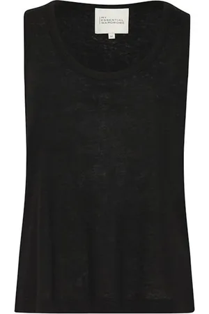 My Essential Wardrobe Tops, Dames, Zwart, L, Katoen, Zwarte Lisamw Top & T-Shirts