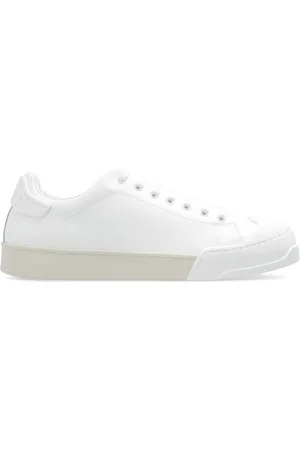 Marni Schoenen, Heren, Wit, 41 EU, Leer, Dada Bumper leren sneakers