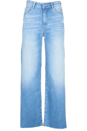 Icon Denim Jeans, Dames, Blauw, W28, Katoen, Blauwe Straight Leg Jeans