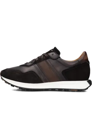 Magnanni Schoenen, Heren, Bruin, 42 EU, Leer, Leren Lage Sneakers