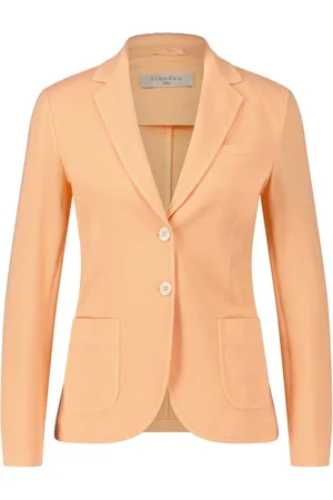 Circolo Jassen, Dames, Oranje, M, Katoen, Cotton Slim-Fit Blazer