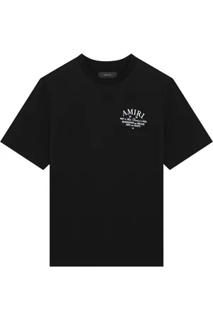 AMIRI Tops, Heren, Zwart, M, Korte mouwen ronde hals T-shirt