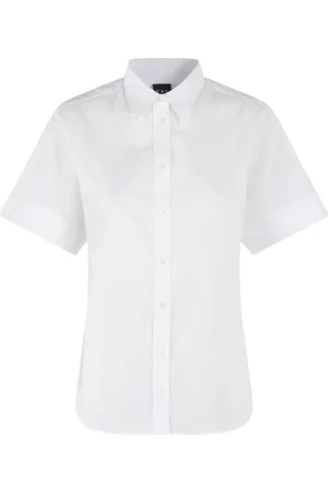 FAY Blouses & Shirts, Dames, Wit, M, Katoen, Casual Katoenen Shirt