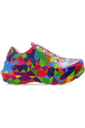 Comme des Garçons Schoenen, Dames, Veelkleurig, 40 EU, Leer, Platform Sneakers