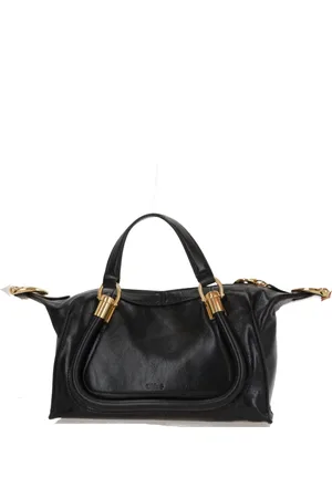 Chloé Tassen, Dames, Zwart, ONE Size, Leer, Paraty 24 Kleine Handtas