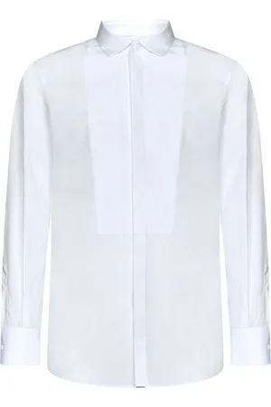 Dsquared2 Overhemden, Heren, Wit, L, Katoen, Slim Fit Tux Shirt