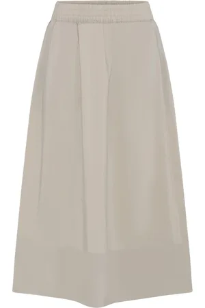 In Front Rokken, Dames, , 2Xl, Katoen, Eenvoudige A-lijn Rok Zand
