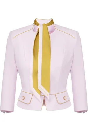 Elisabetta Franchi Jassen, Dames, Roze, S, Polyester, Short Jacket