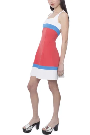 Dsquared2 Kleedjes, Dames, Rood, S, Stretch Jersey Jurk