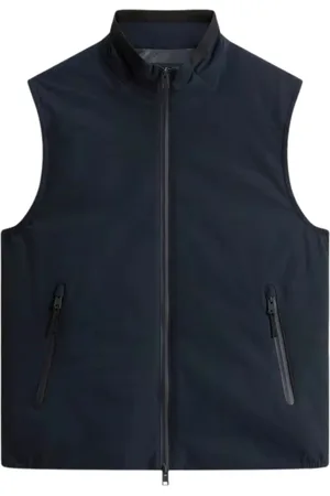 Woolrich Jassen, Heren, Blauw, L, Zeilen Twee Laag Vest Blauw