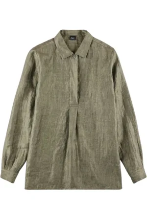 FAY Blouses & Shirts, Dames, Groen, M, Stijlvolle shirts voor vrouwen