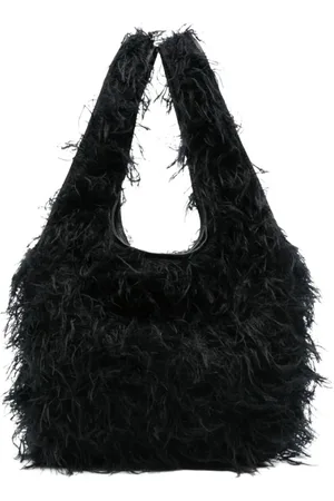 DRIES VAN NOTEN Tassen, Dames, Zwart, ONE Size, Leer, Soft Tote Bag