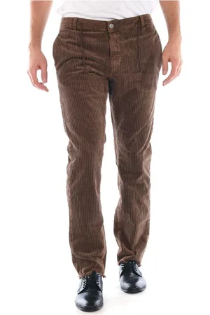 D.A. Daniele Alessandrini Broeken, Heren, Bruin, W30, Katoen, Jeans
