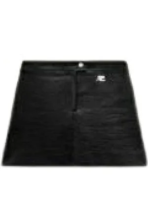 Courrèges Rokken, Dames, Zwart, S, Vinyl Mini Rok