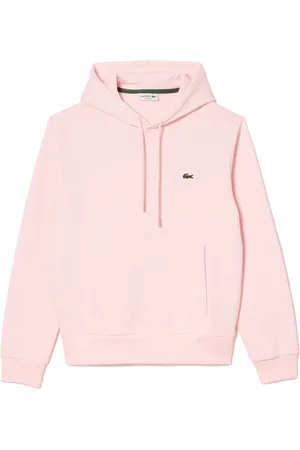 Lacoste Sweatshirts & Hoodies, Heren, Roze, M, Katoen, Cotton Hoodie Sweatshirt