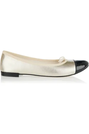 Repetto Schoenen, Dames, Geel, 39 EU, Leer, Cap-Toe Ballerina Ballet Flats