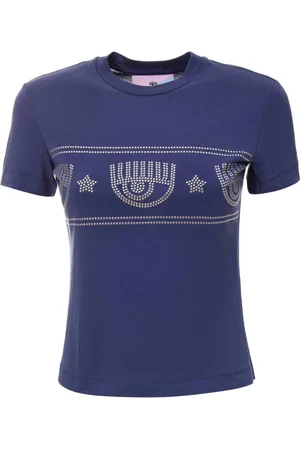 Chiara Ferragni Tops, Dames, Blauw, L, T-shirt