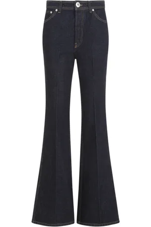 Lanvin Jeans, Dames, Blauw, M, Katoen, Flared Jeans