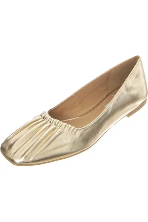 Steve Madden Schoenen, Dames, Geel, 36 1/2 EU, Leer, Charmante Ballerina