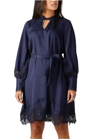 Bruuns Bazaar Kleedjes, Dames, Blauw, L, Polyester, bbfelicia Jurk