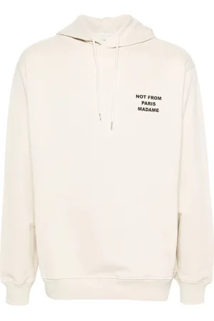 Drôle de Monsieur Sweatshirts & Hoodies, Heren, , S, Katoen, Dark Mastic Slogan Hoodie