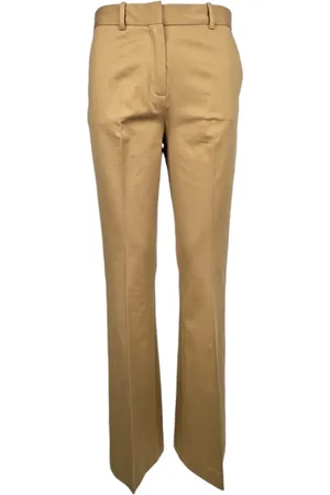 Circolo Broeken, Dames, Bruin, S, Katoen, Kameel Flare Broek van Katoen