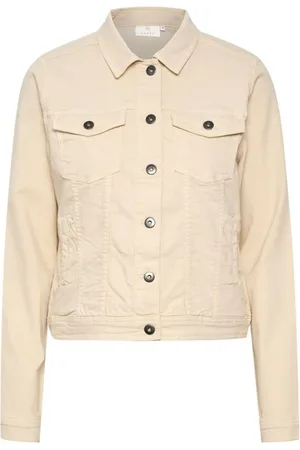 Kaffe Jassen, Dames, , XL, Denim, Kazelina denim jas 10506287