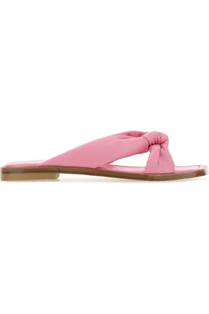 Stuart Weitzman Schoenen, Dames, Roze, 37 EU, Leer, Playa Slippers