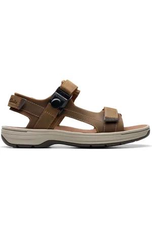 Clarks Schoenen, Heren, Bruin, 40 EU, Leer, Saltway Trail Sandaal